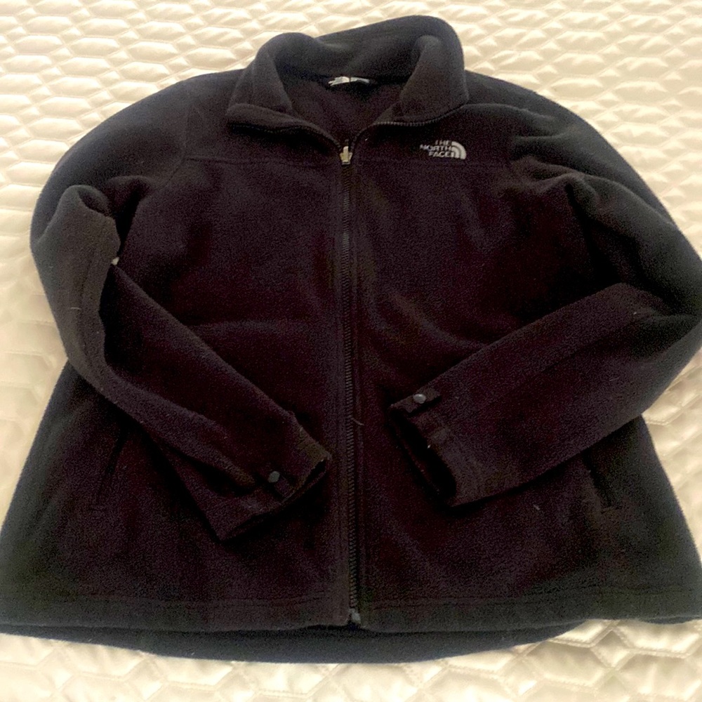 North Face Women’s black zip up - Picture 1 of 5
